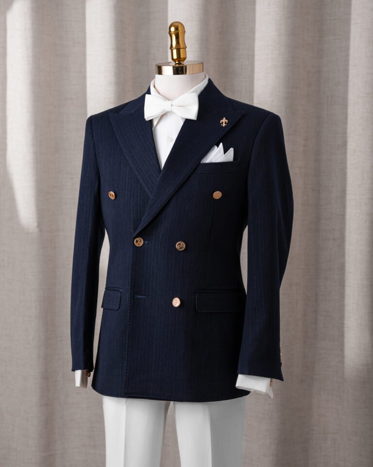 Royal Pinstripe Navy Suit