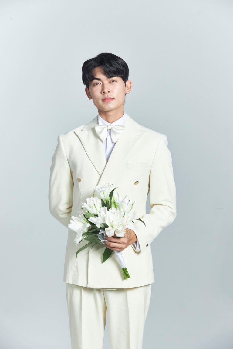 Ivory Classic Double-Breasted Suit