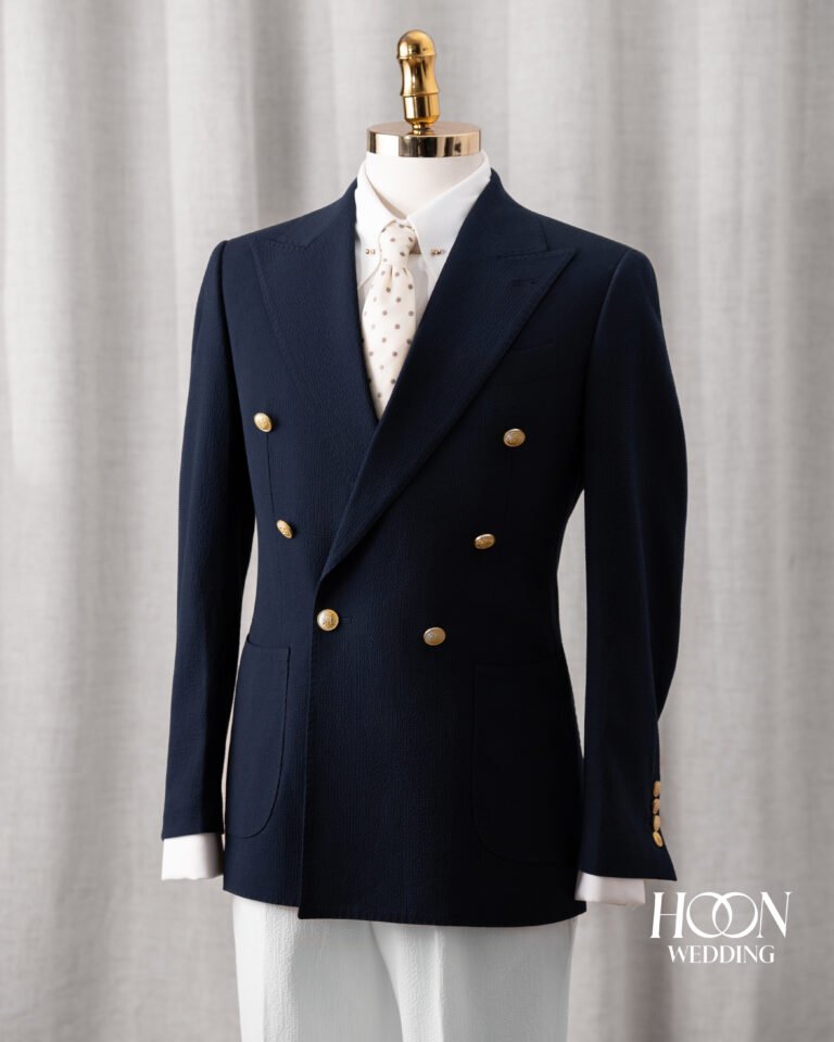 Roma Seersucker Double-Breasted Suit