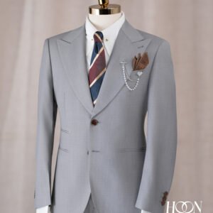 Silver Ash Single-Breasted Suit