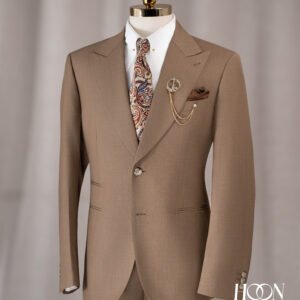 Golden Camel Single-Breasted Suit