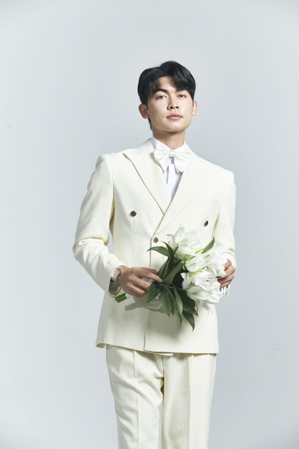 Ivory Classic Double-Breasted Suit